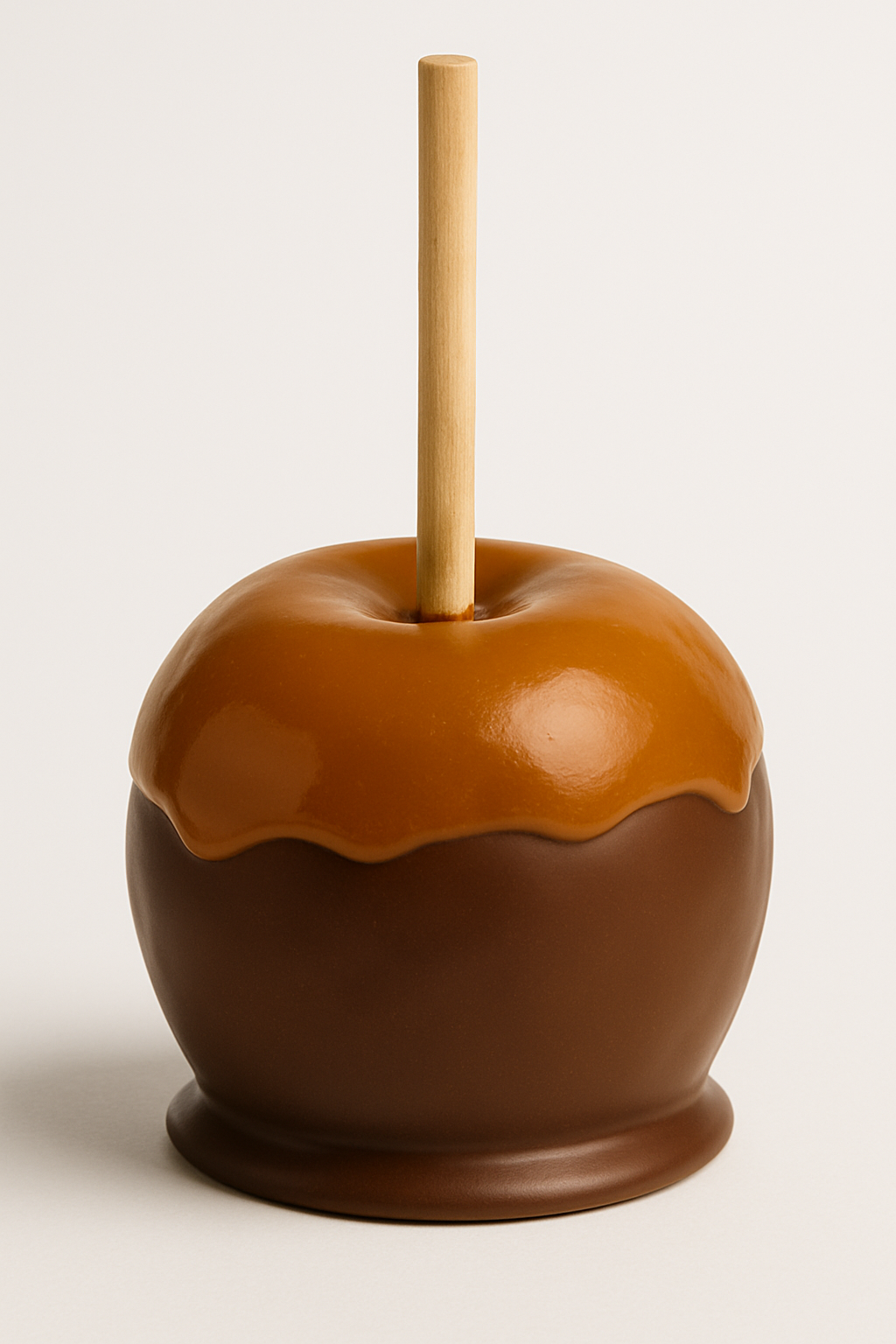 Chocolate and Caramel Covered Apple