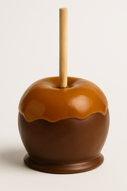 Chocolate and Caramel Covered Apple